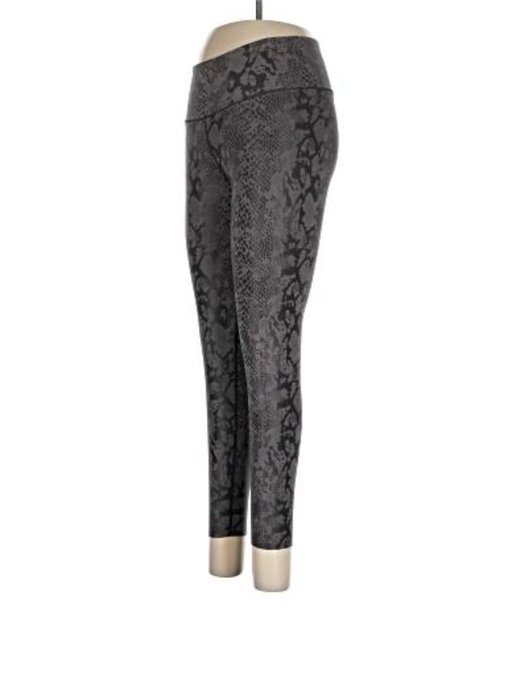 AR-33 High-Rise Snake Print Leggings - Black